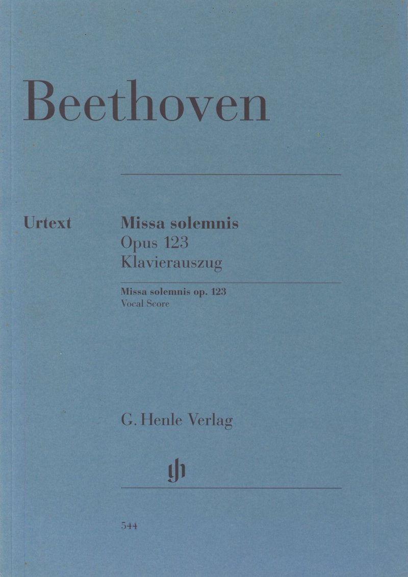 Missa Solemnis Op 123 Vocal Score - G. Henle Verlag