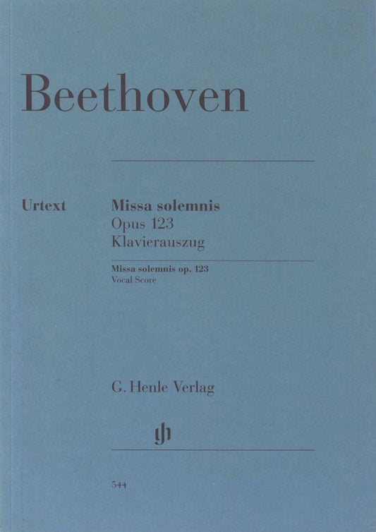 Missa Solemnis Op 123 Vocal Score - G. Henle Verlag