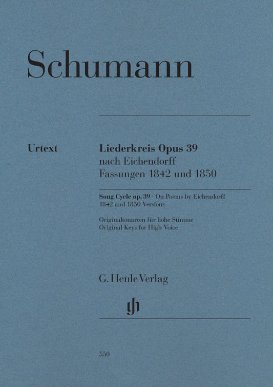 Liederkreis Op 39 High 1842 And 1850 Versions - G. Henle Verlag