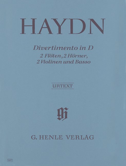 Divertimento Hob 2 No 8 D 2Fl 2Fhn 2Vln Cont - G. Henle Verlag
