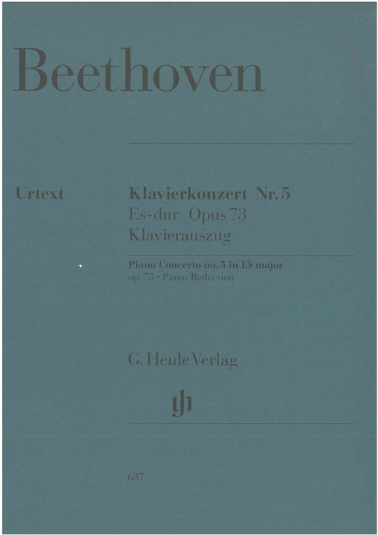 Beethoven - Concerto No 5 Op 73 E Flat Emperor 2P 4H - G. Henle Verlag