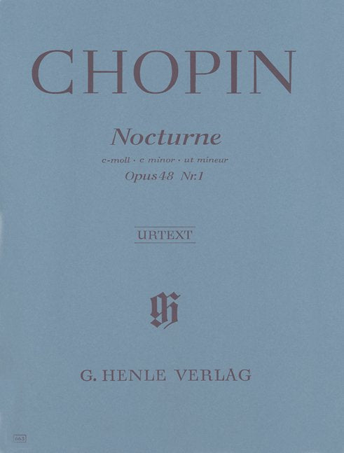 Chopin - Nocturne Op 48 No 1 C Min Urtext - G. Henle Verlag