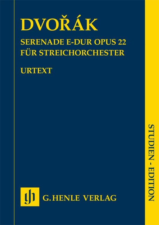 Dvorak - Serenade E Major Op 22 String Orchestra Study Score