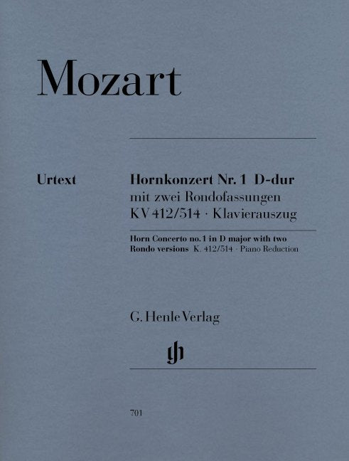Concerto No1 K 412 K 514 D W/ 2 Rondo Vers F Hrn - G. Henle Verlag