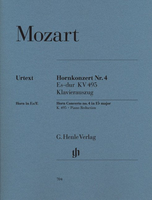 Mozart - Concerto No 4 K 495 E Flat French Horn/Piano - G. Henle Verlag
