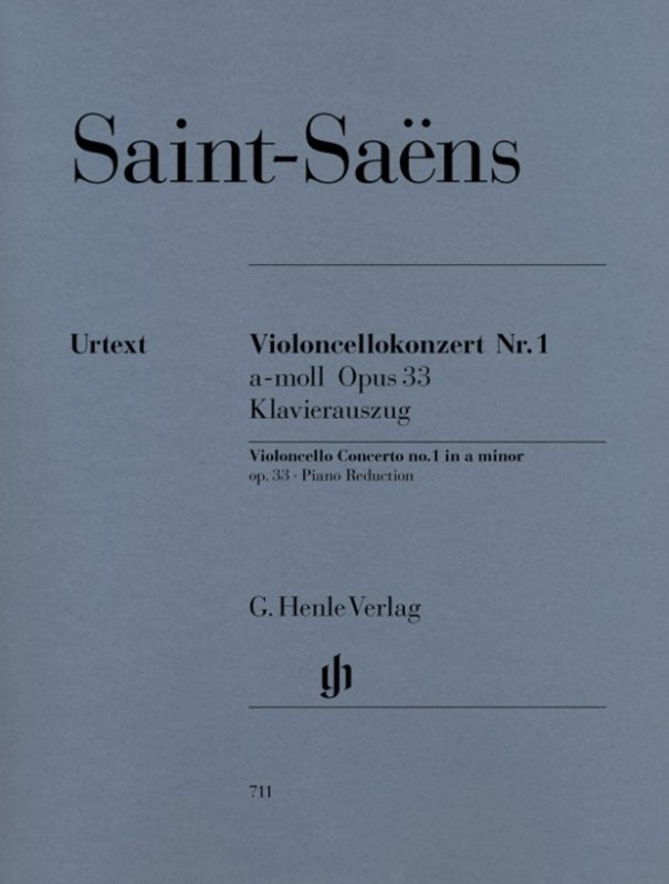 Saint-Saens - Concerto No 1 Op 33 A Minor Cello/Piano - G. Henle Verlag