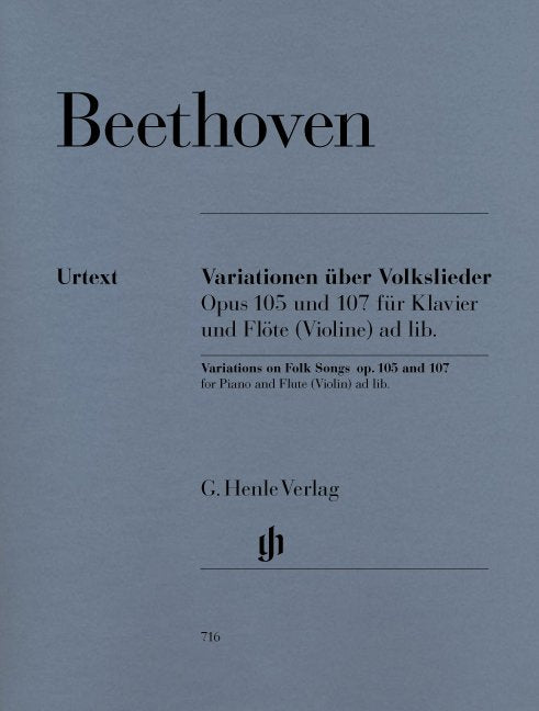 Variations Op 105 Op 107 Fl/Pno - G. Henle Verlag