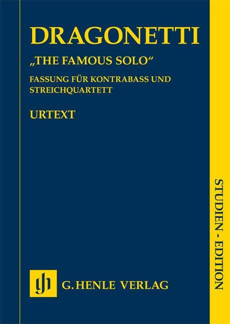 Famous Solo Double Bass & String Quartet - G. Henle Verlag