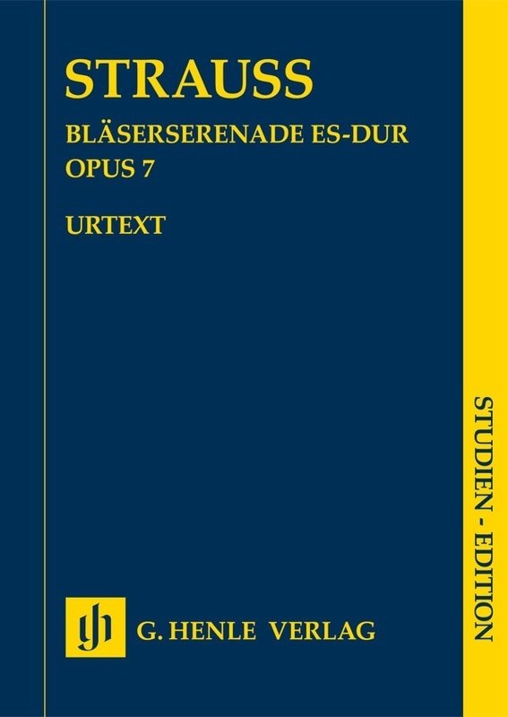 Strauss - Serenade Wind Instr E Flat Op 7 Study Score - G. Henle Verlag