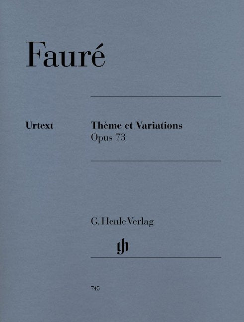 Theme And Variations Op 73 - G. Henle Verlag
