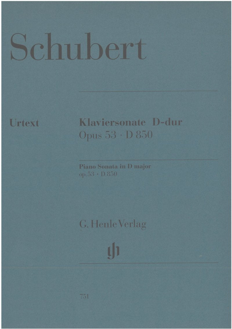 Sonata Op 53 D 850 D Major - G. Henle Verlag