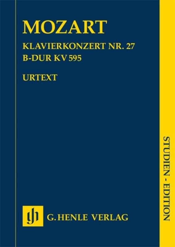 Mozart - Concerto No 27 B Flat Major K 595 Study Score - G. Henle Verlag