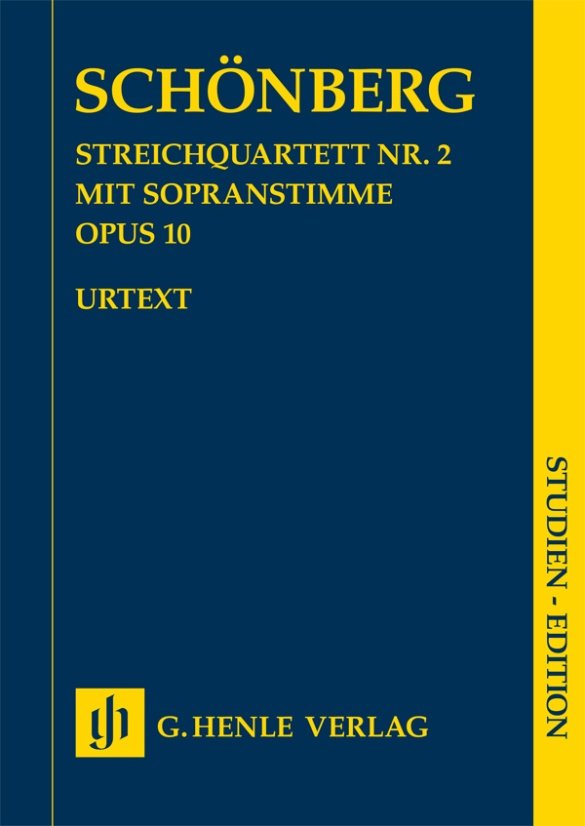 Schoenberg - String Quartet No 2 Op 10 With Soprano Score - G. Henle Verlag