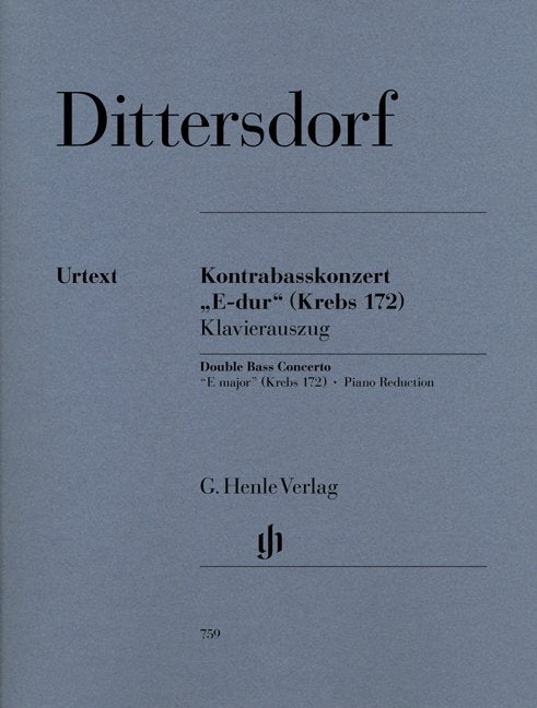 Dittersdorf - Concerto E Major Krebs 172 Double Bass/Piano - G. Henle Verlag - Image 2