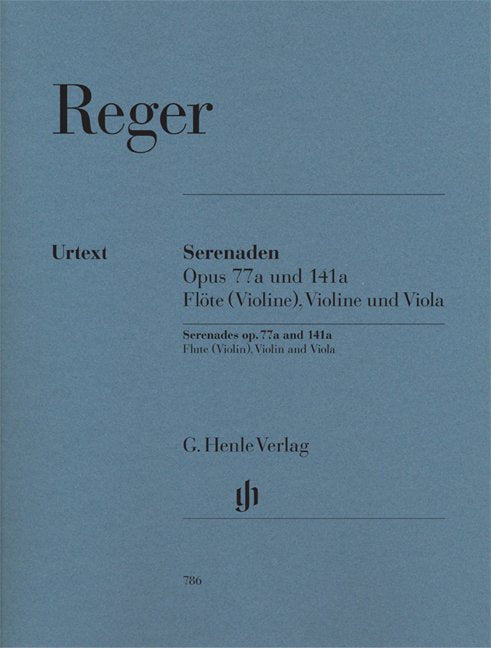Serenades Op 77A And 141A Fl (Or Vln) Vln Vla - G. Henle Verlag