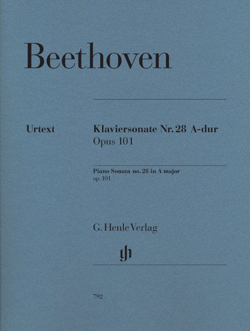Sonata Op 101 A - G. Henle Verlag