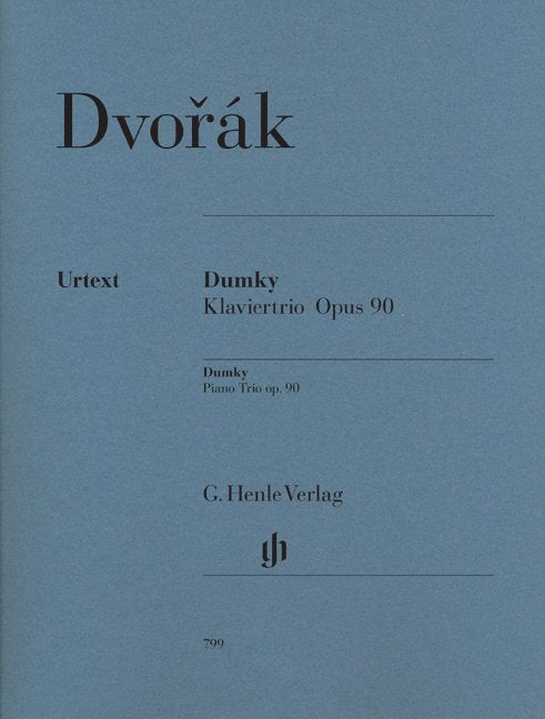Dvorak - Dumky Trio Op 90 E Min Violin/Cello/Piano Urtext - G. Henle Verlag - Image 2