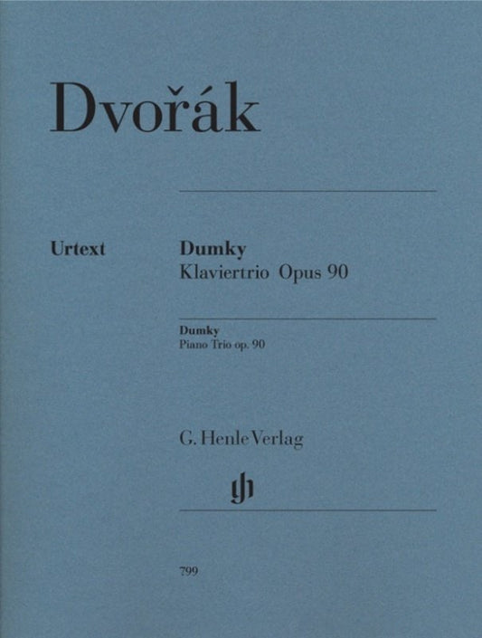 Dvorak - Dumky Trio Op 90 E Min Violin/Cello/Piano Urtext - G. Henle Verlag