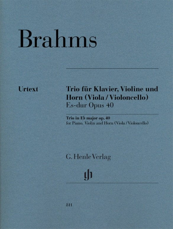 Brahms - Trio E Flat Major Op 40 Piano/Violin/Horn - G. Henle Verlag