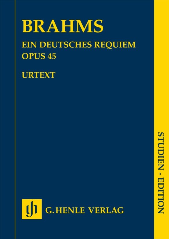 Brahms - German Requiem Op 45 Study Score - G. Henle Verlag