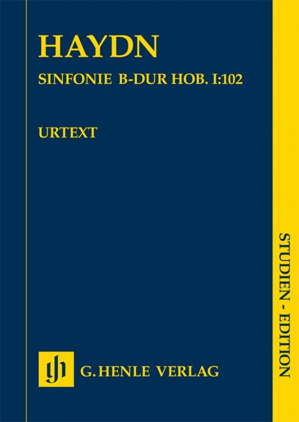 Haydn - Symphony B Flat Major Hob I/102 Study Score - G. Henle Verlag