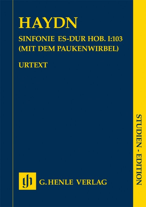 Haydn - Symphony E Flat Major Hob I/103 Study Score - G. Henle Verlag
