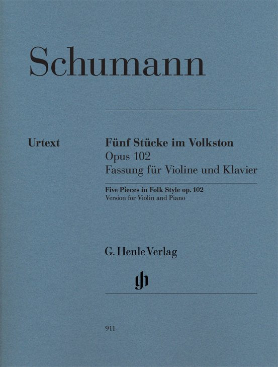 Pieces In Folk Style 5 Op 102 Vln/Pno Urtext - G. Henle Verlag