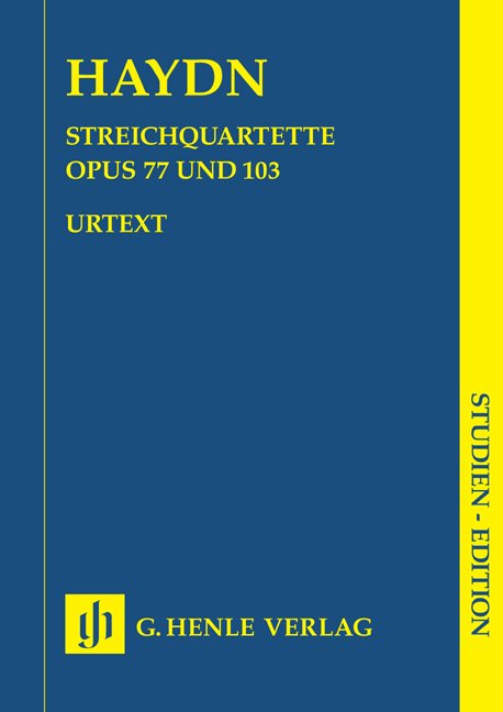 String Quartets Bk 11 Op 77 Op 103 Study Score - G. Henle Verlag