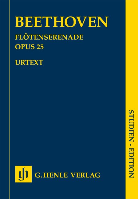 Flute Serenade Op 25 D Ed Voss Study Score - G. Henle Verlag