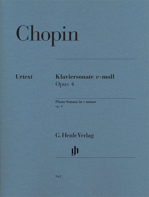 Sonata Op 4 C Min Urtext - G. Henle Verlag
