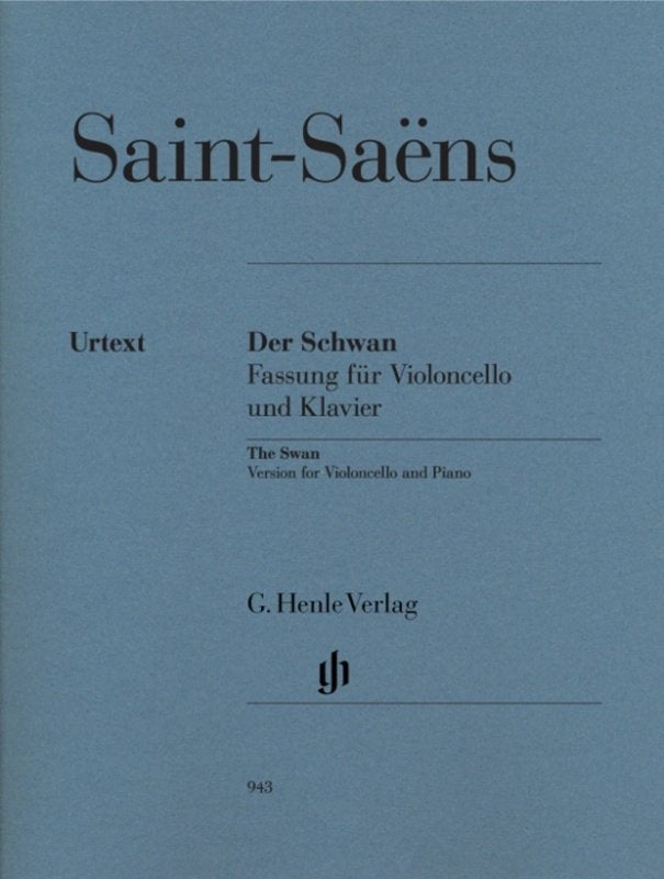 Swan From Carnival Of Animals For Cello/Piano Urtext - G. Henle Verlag