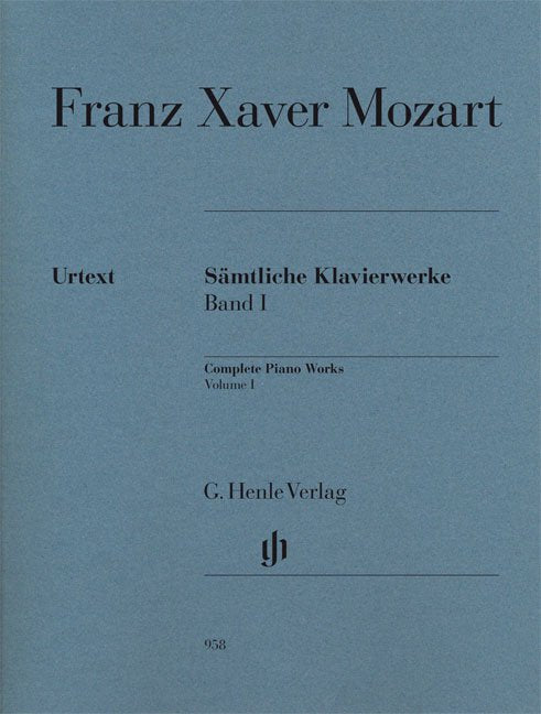 Piano Works Complete Volume 1 Urtext - G. Henle Verlag