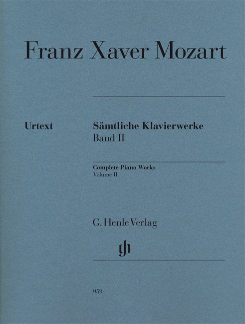 Piano Works Complete Volume 2 Urtext - G. Henle Verlag