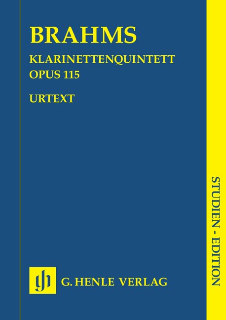 Brahms - Clarinet Quintet Op 115 Study Score - G. Henle Verlag