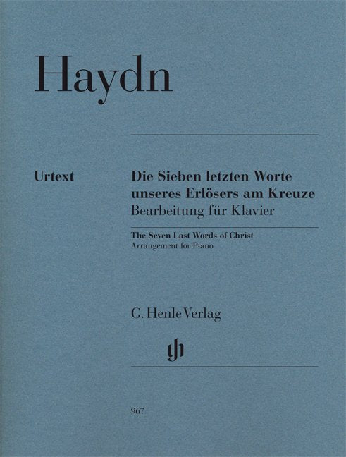 Seven Last Words Of Christ - G. Henle Verlag