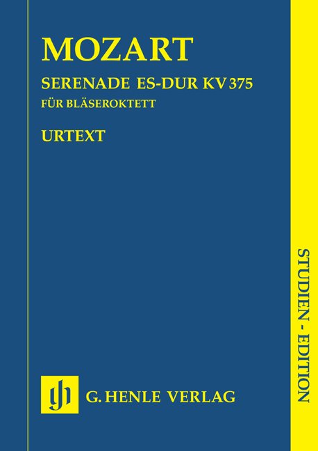Serenade K 375 E Flat Octet Study Score - G. Henle Verlag