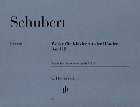 Schubert - Works For Piano 4 Hands Vol 3 Piano Duet - G. Henle Verlag