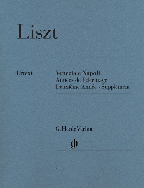 Venezia E Napoli Piano - G. Henle Verlag