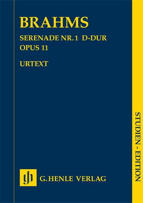 Serenade No 1 D Major Op 11 Study Score - G. Henle Verlag