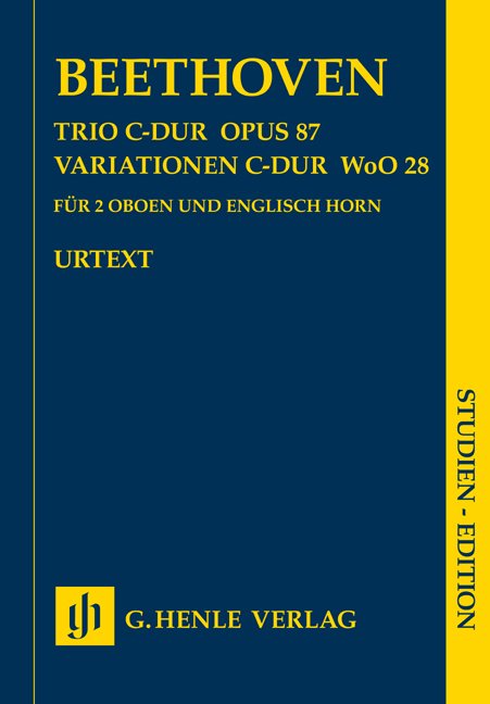 Trio Op 87 C Variations Woo 28 2Ob Cor Anglais - G. Henle Verlag