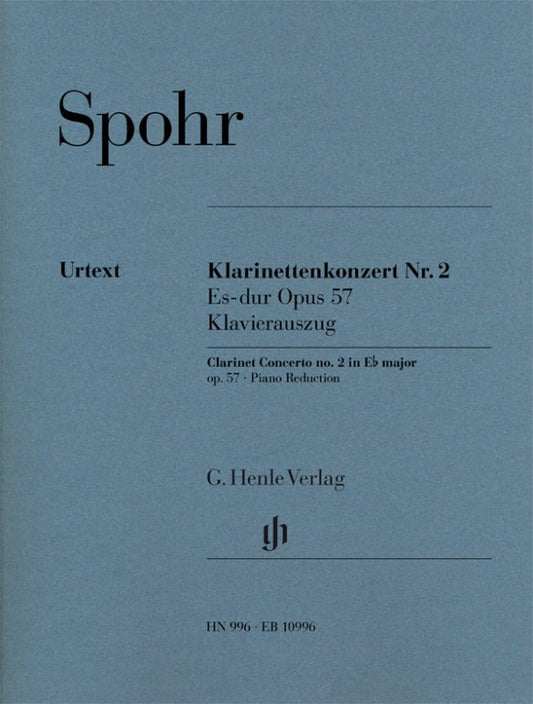 Spohr - Concerto No 2 E Flat Major Op 57 Clarinet/Piano - G. Henle Verlag