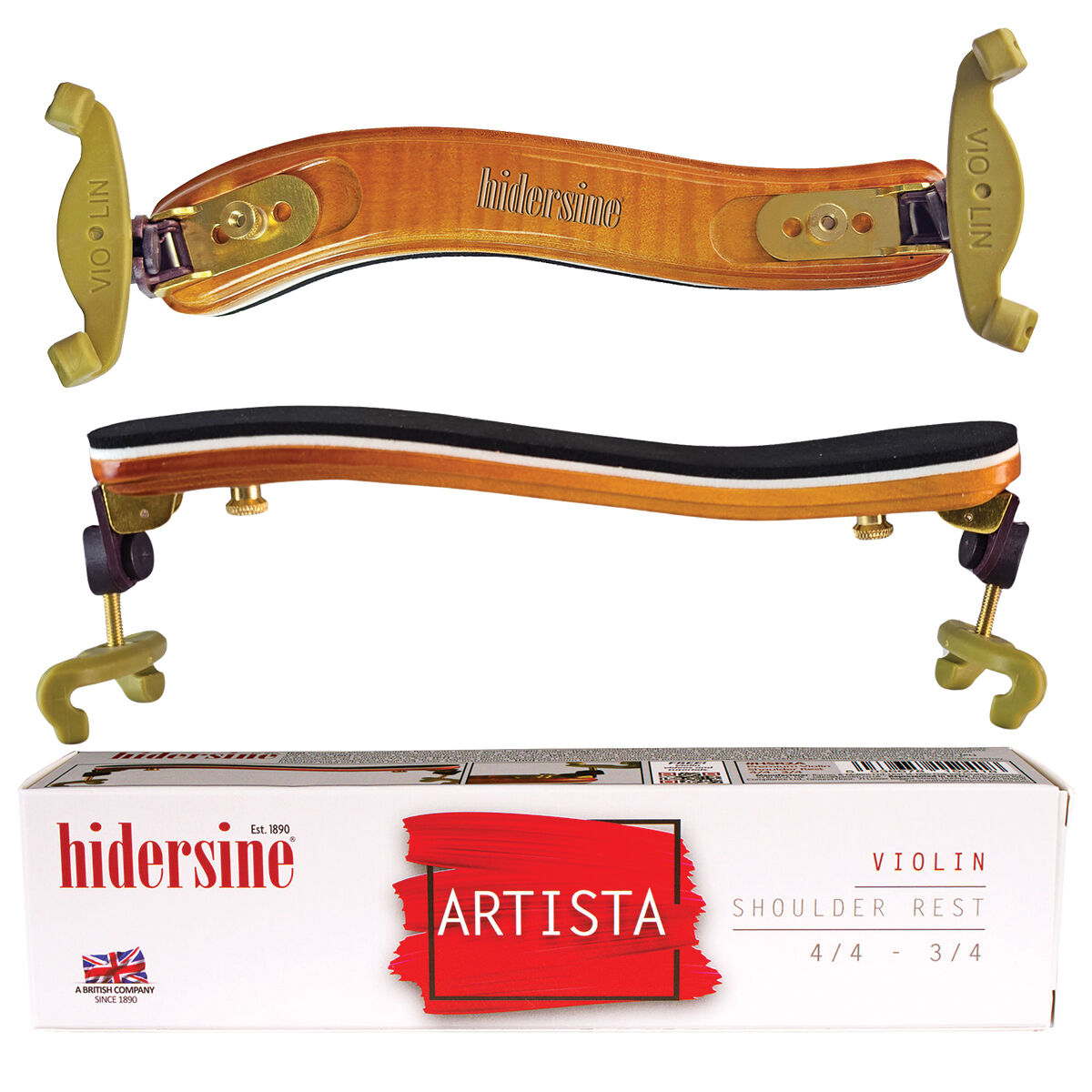 Hidersine Artista Violin Shoulder Rest 4/4 - 3/4 [HSR2A]