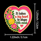 Sundry & Sound Co- It Takes a Big Heart to Shape Little Minds Enamel Pin