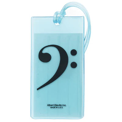 Id Tag Soft Rubber - Bass Clef Design