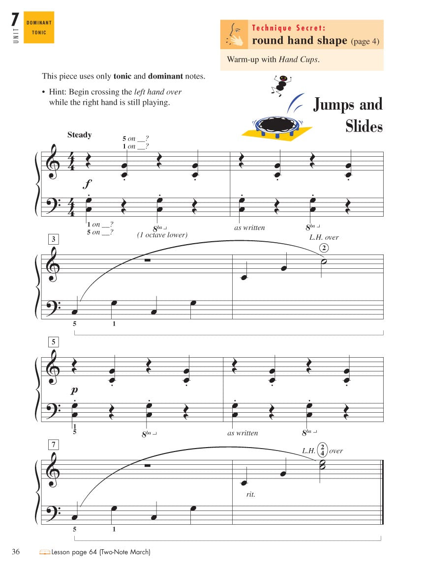 Piano Adventures: All In Two - Level 1 Technique & Performance Book