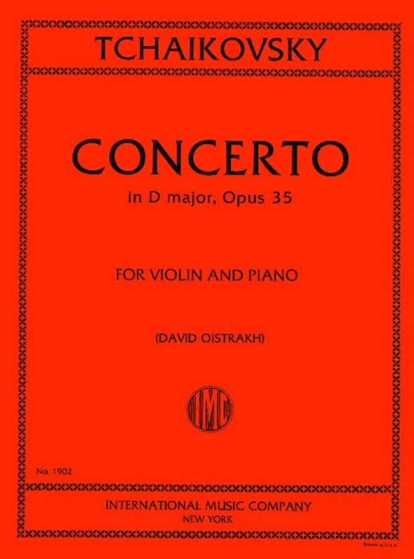 Tchaikovsky - Concerto Op 35 D Violin/Piano