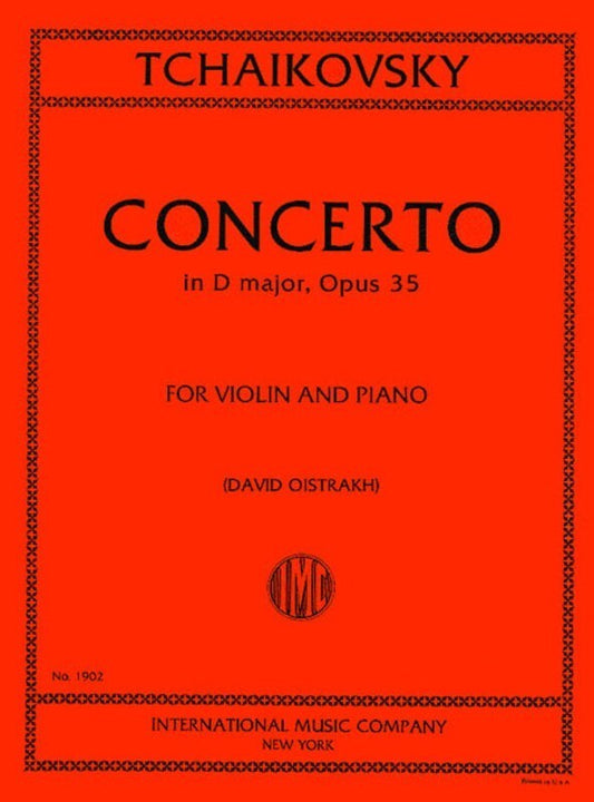 Tchaikovsky - Concerto Op 35 D Violin/Piano
