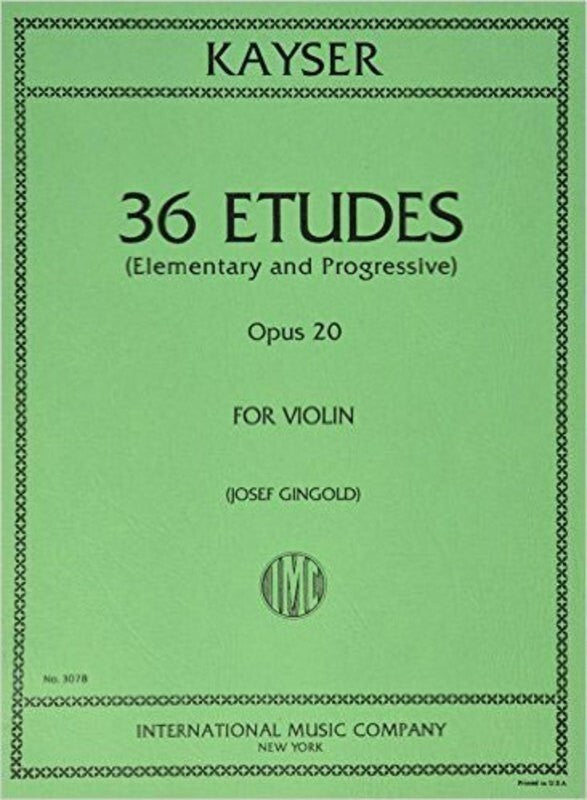 Kayser - 36 Studies Op 20 Violin