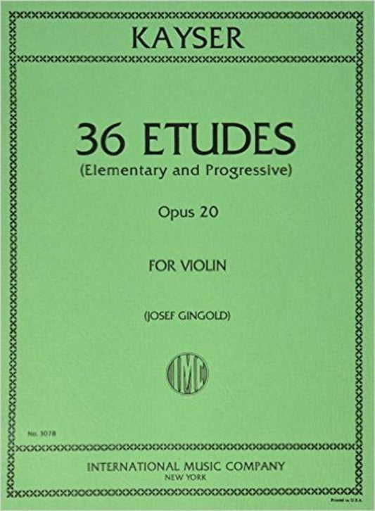 Kayser - 36 Studies Op 20 Violin