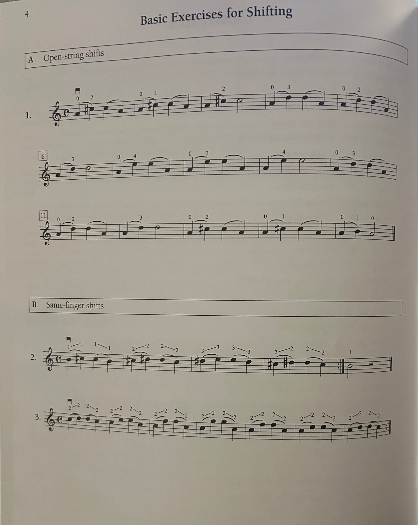 Shifting: 30 Progressive Studies for Violinists Book (Beginner to Advanced)